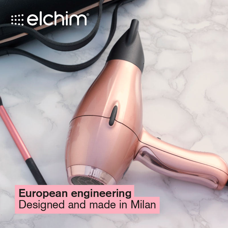 Elchim 3900 Healthy Ionic Hairdryer Metallic Venetian Rose