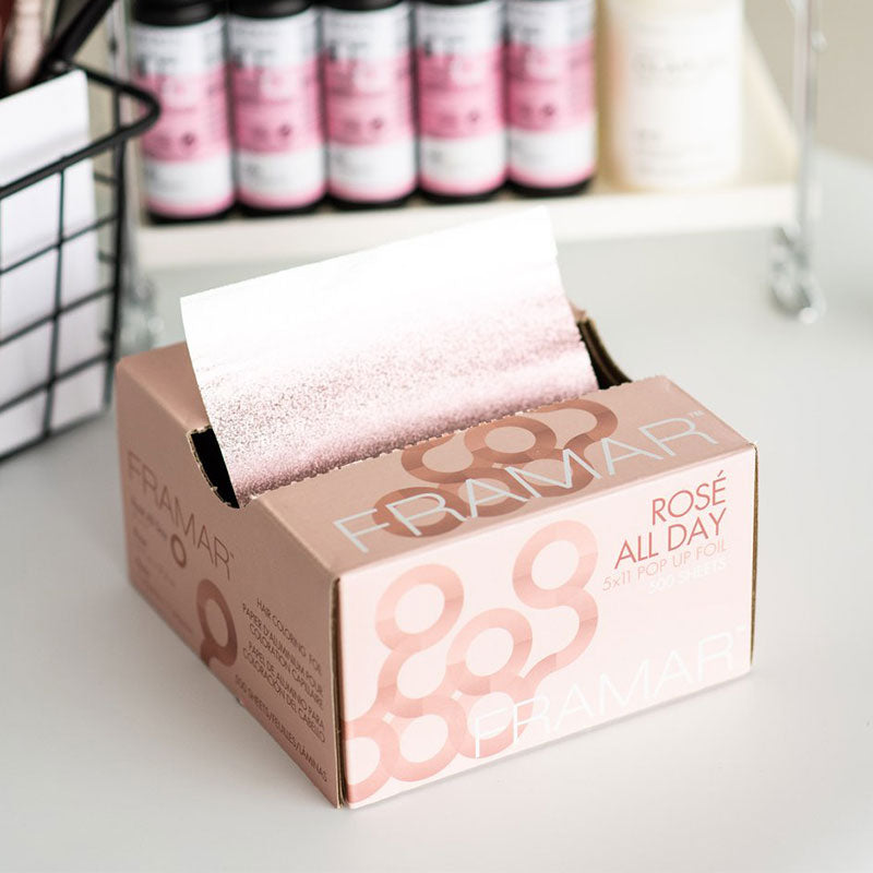 Framar Foil It Rose Gold Pop Up Foil Sheets x 500 (28cm x 13cm)