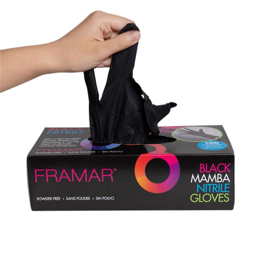 Framar Midnight Mitts Nitrile Gloves Large Pack of 100pcs