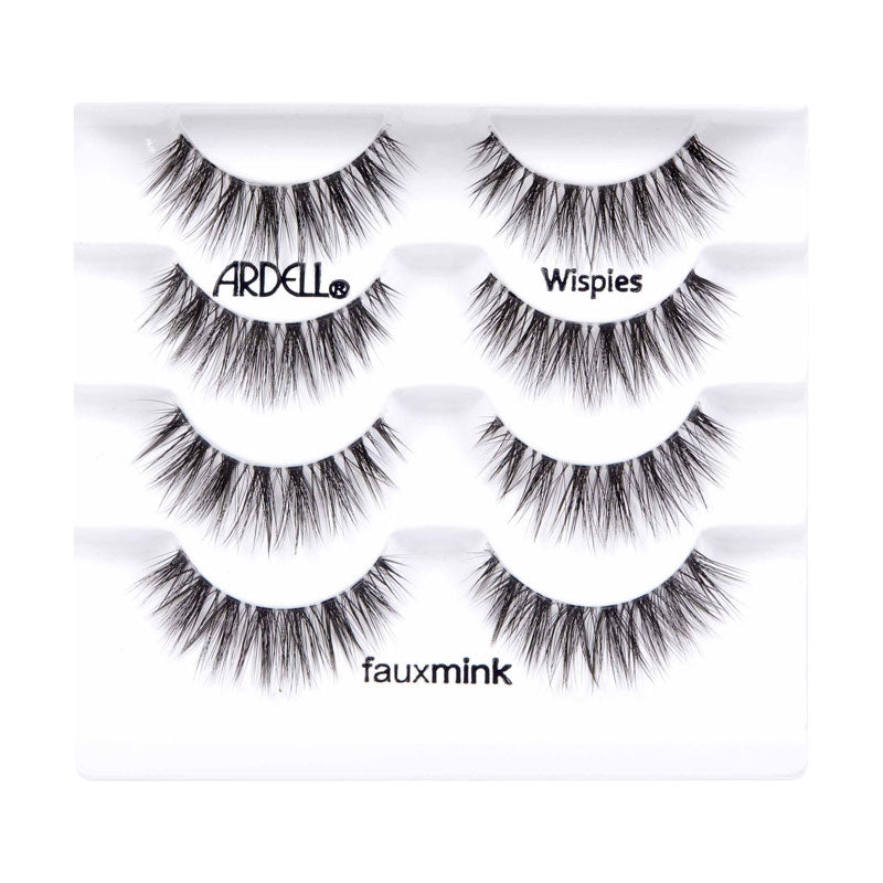 Ardell Multipack Faux Mink Wispies Strip Lashes 4pk