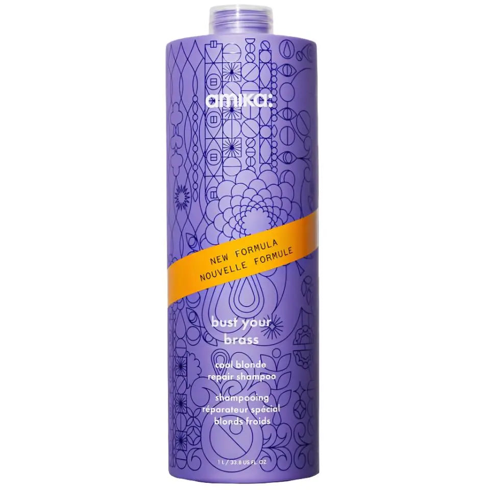 Amika Bust Your Brass Cool Blonde Shampoo - 275ml