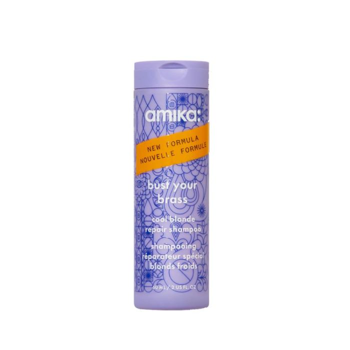 Amika Bust Your Brass Cool Blonde Shampoo - 60ml
