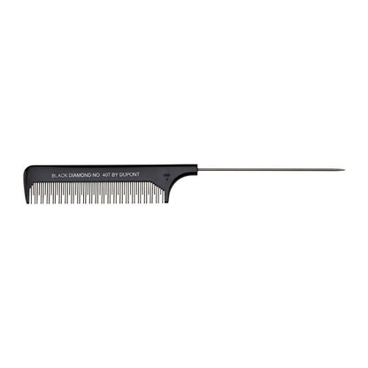 Black Diamond Back Combing Pin Tail Comb