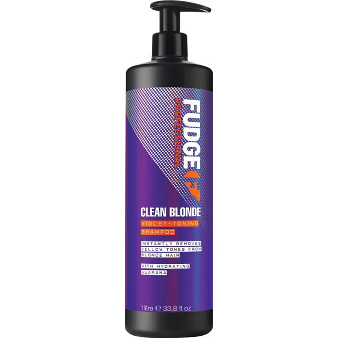 Fudge Professional Clean Blonde Violet-Toning Shampoo 1 Litre
