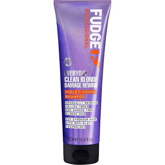 Fudge Professional Everyday Clean Blonde Damage Rewind Shampoo 250ml