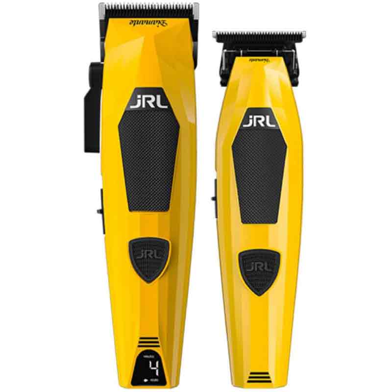 JRL Diamante Yellow Hair Clipper & Trimmer Kit