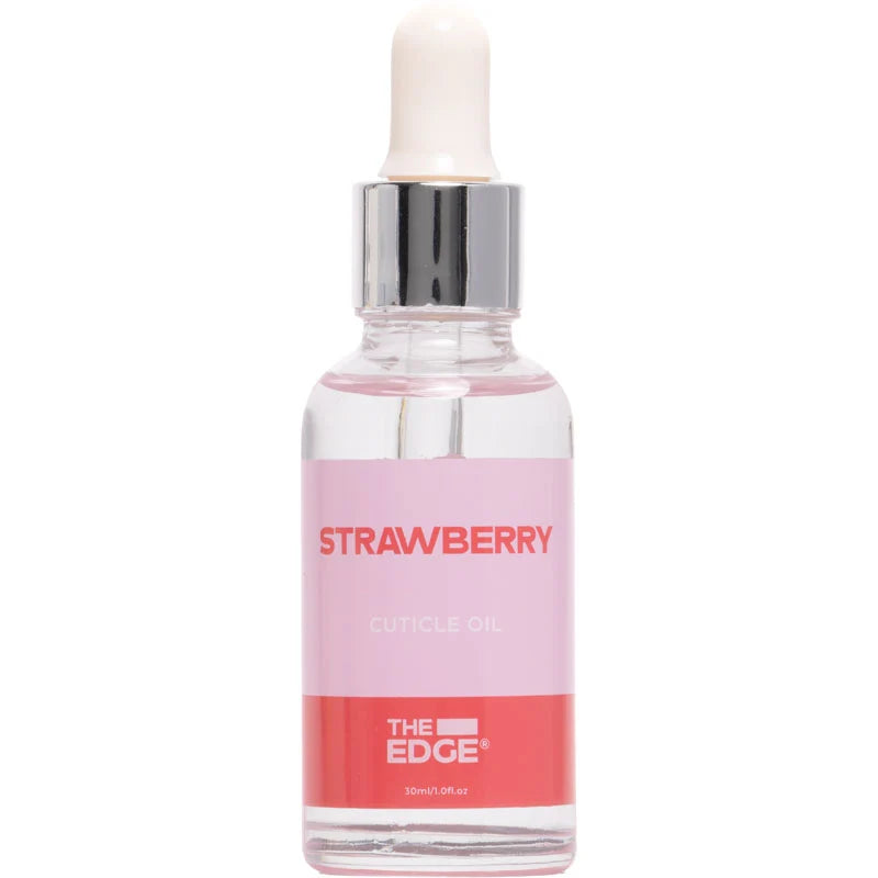The Edge Strawberry Cuticle Oil Dropper Bottle 30ml