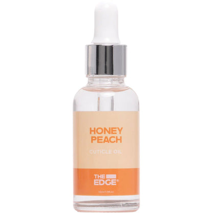 The Edge Honey Peach Cuticle Oil Dropper Bottle 30ml
