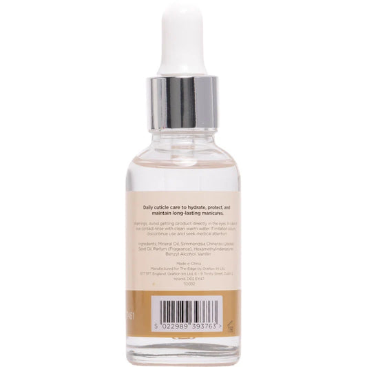 The Edge Coconut & Vanilla Cuticle Oil Dropper Bottle 30ml