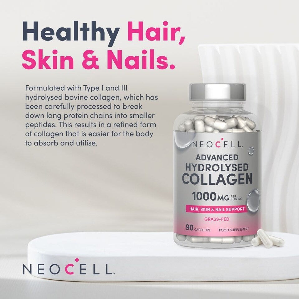 NeoCell Advanced Hydrolysed Collagen Supplement 1000mg - 90 Capsules