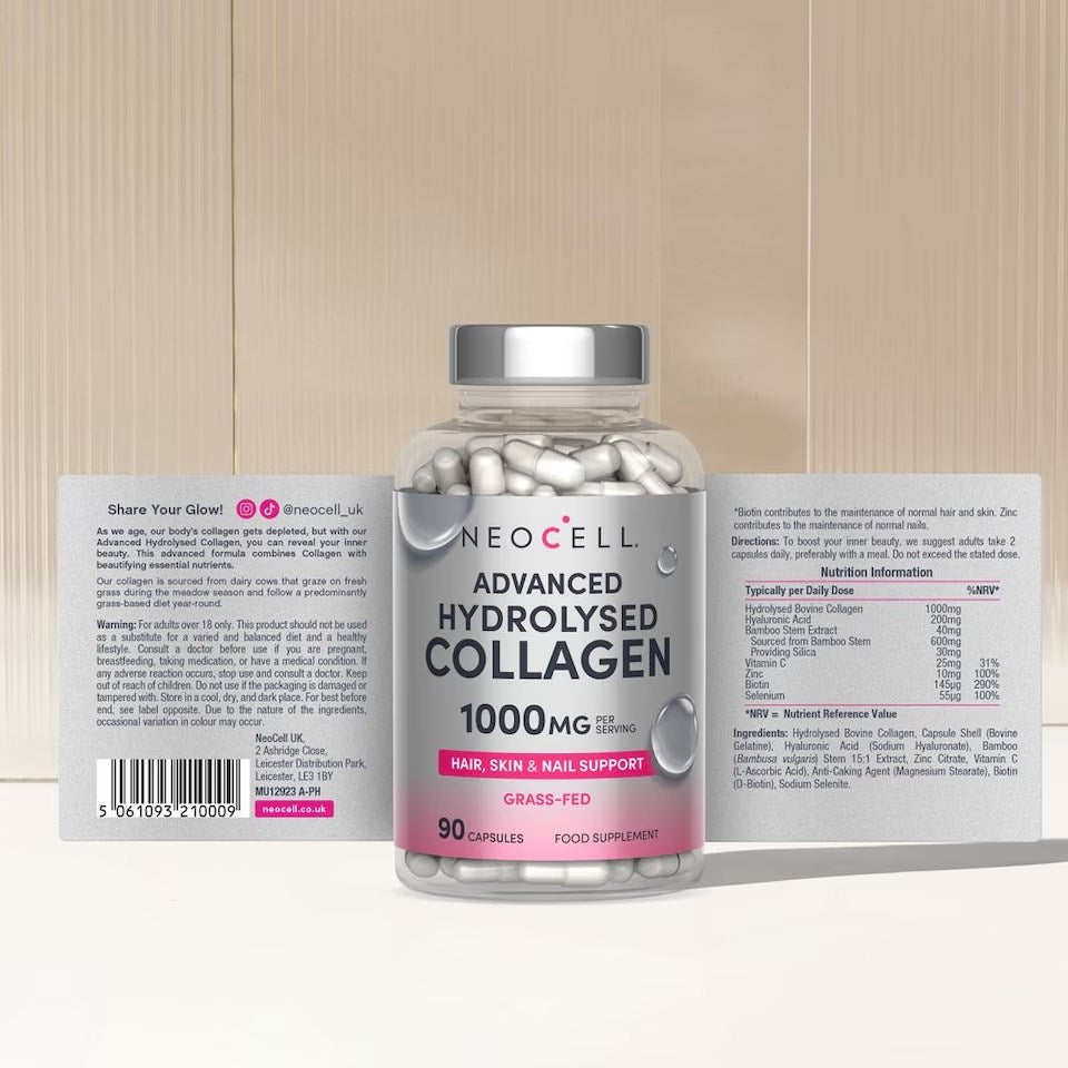 NeoCell Advanced Hydrolysed Collagen Supplement 1000mg - 90 Capsules