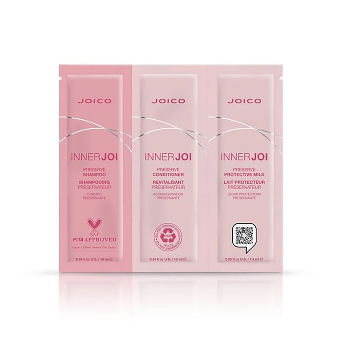 Joico InnerJoi Preserve Trio foil - Shampoo/Conditioner/Protective Milk
