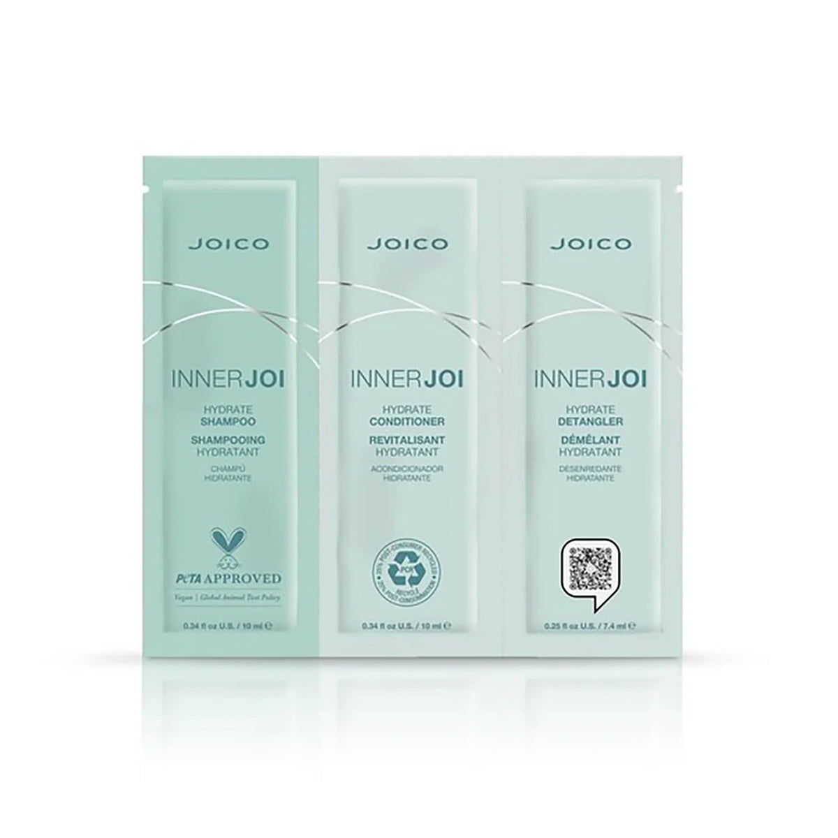 Joico InnerJoi Hydration Trio foil - Shampoo/Conditioner/Detangler
