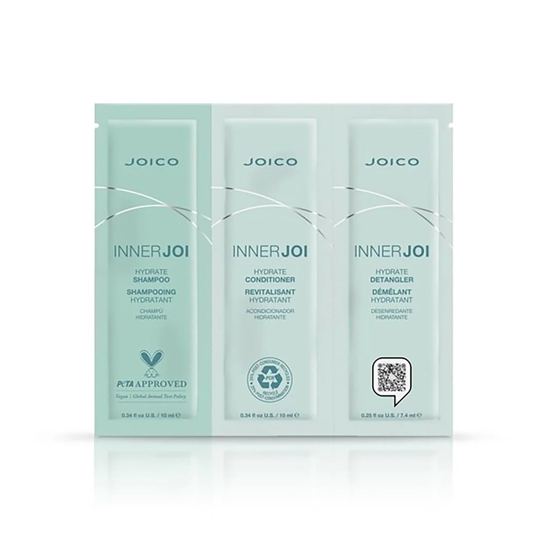 Joico InnerJoi Hydration Trio foil - Shampoo/Conditioner/Detangler