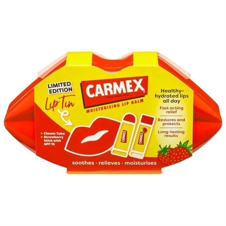 Carmex Lip Tin - Classic Tube & Strawberry Stick