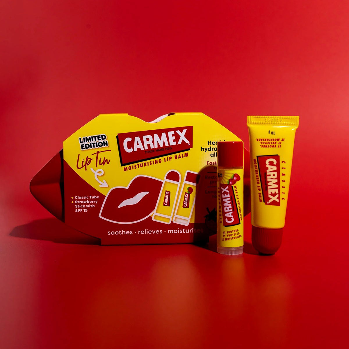 Carmex Lip Tin - Classic Tube & Strawberry Stick