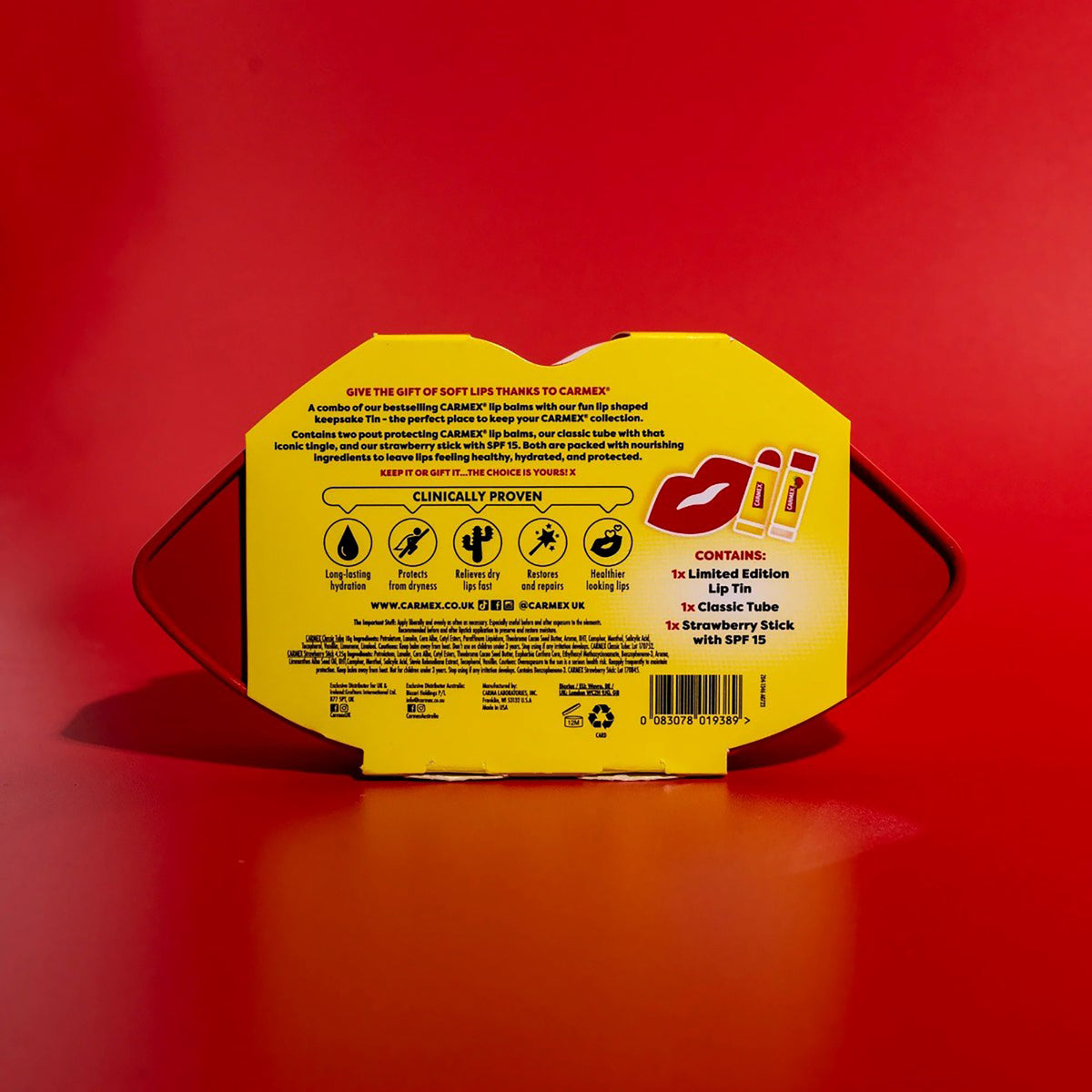 Carmex Lip Tin - Classic Tube & Strawberry Stick