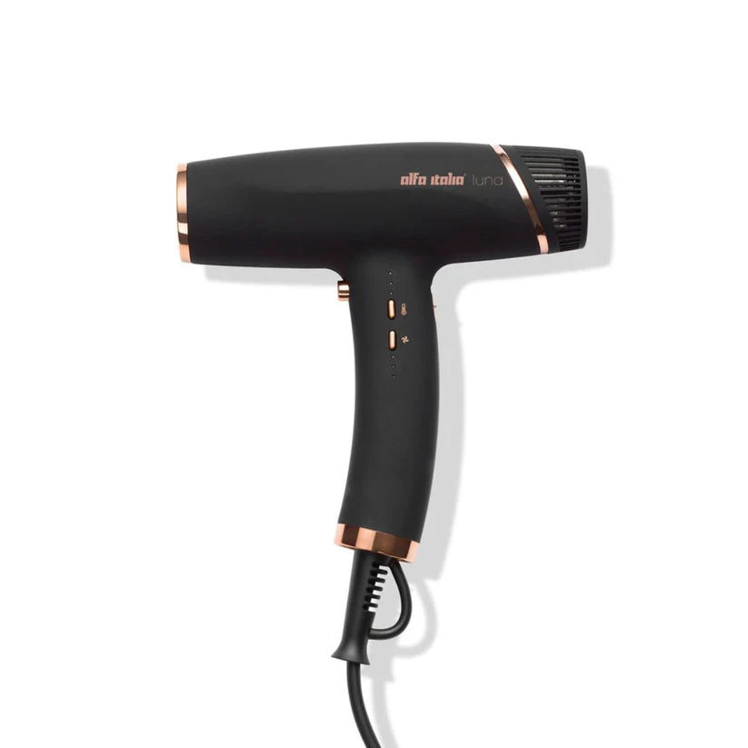 Alfa Italia Luna Hybrid Pro Smart Dryer - Black/Rose Gold