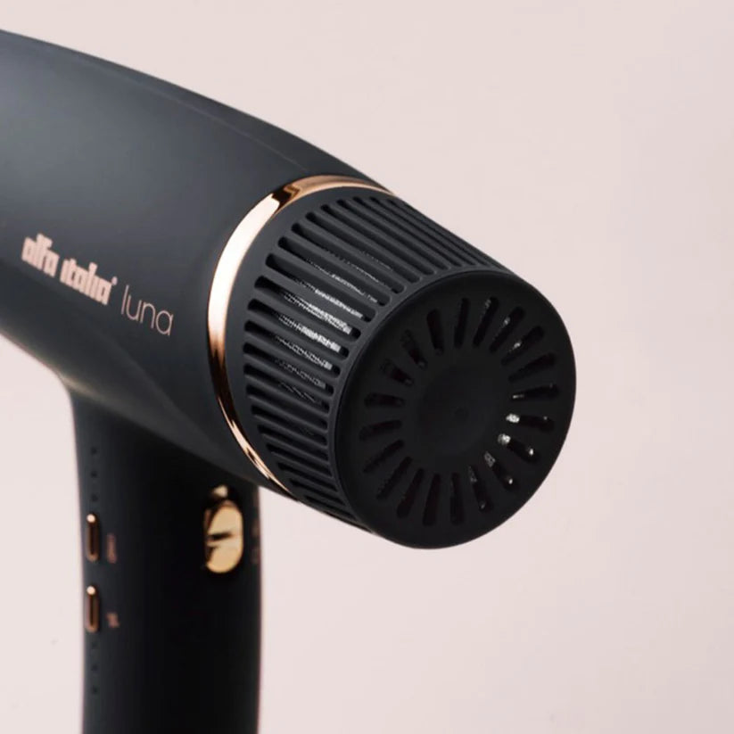 Alfa Italia Luna Hybrid Pro Smart Dryer - Black/Rose Gold