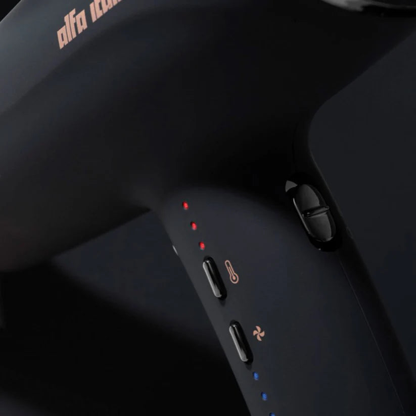 Alfa Italia Luna Hybrid Pro Smart Dryer - Black/Rose Gold
