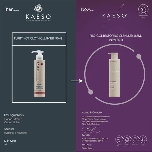 Kaeso Pro-Col Face Care Restoring Cleanser - 485ml