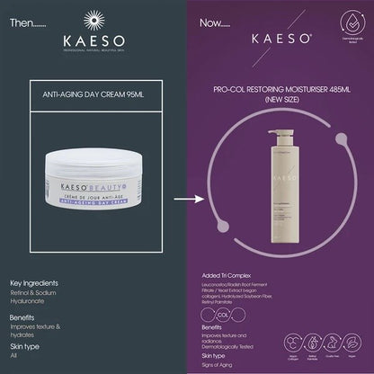 Kaeso Pro-Col Face Care Restoring Moisturiser - 485ml