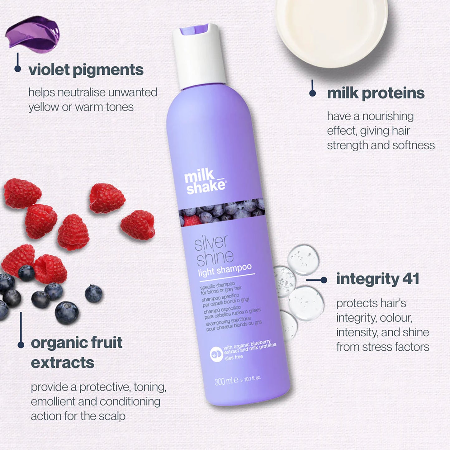 milk_shake Silver Shine Shampoo 300ml