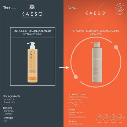 Kaeso Face Care Vitamin C+ Energising Cleanser - 485ml