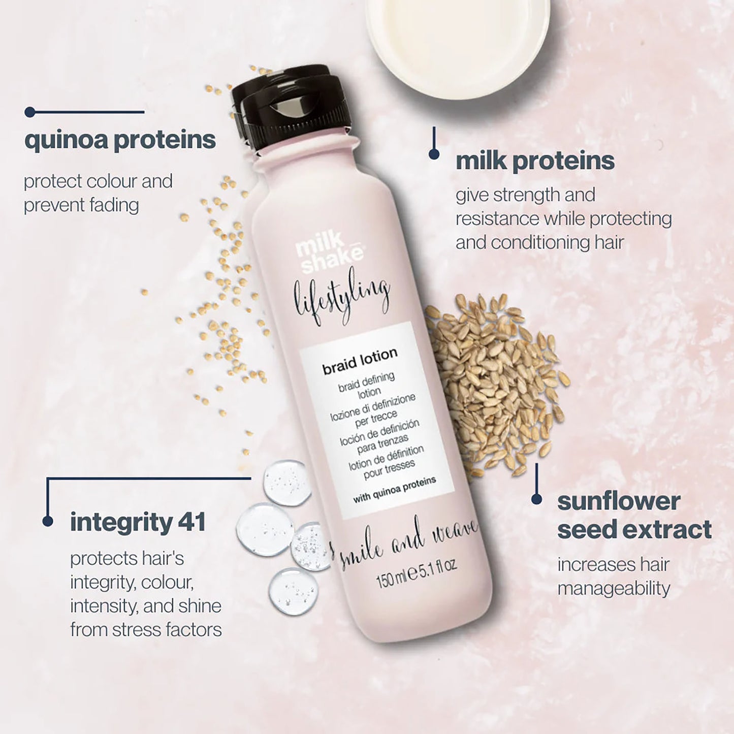 milk_shake Lifestyling Braid Lotion 100ml