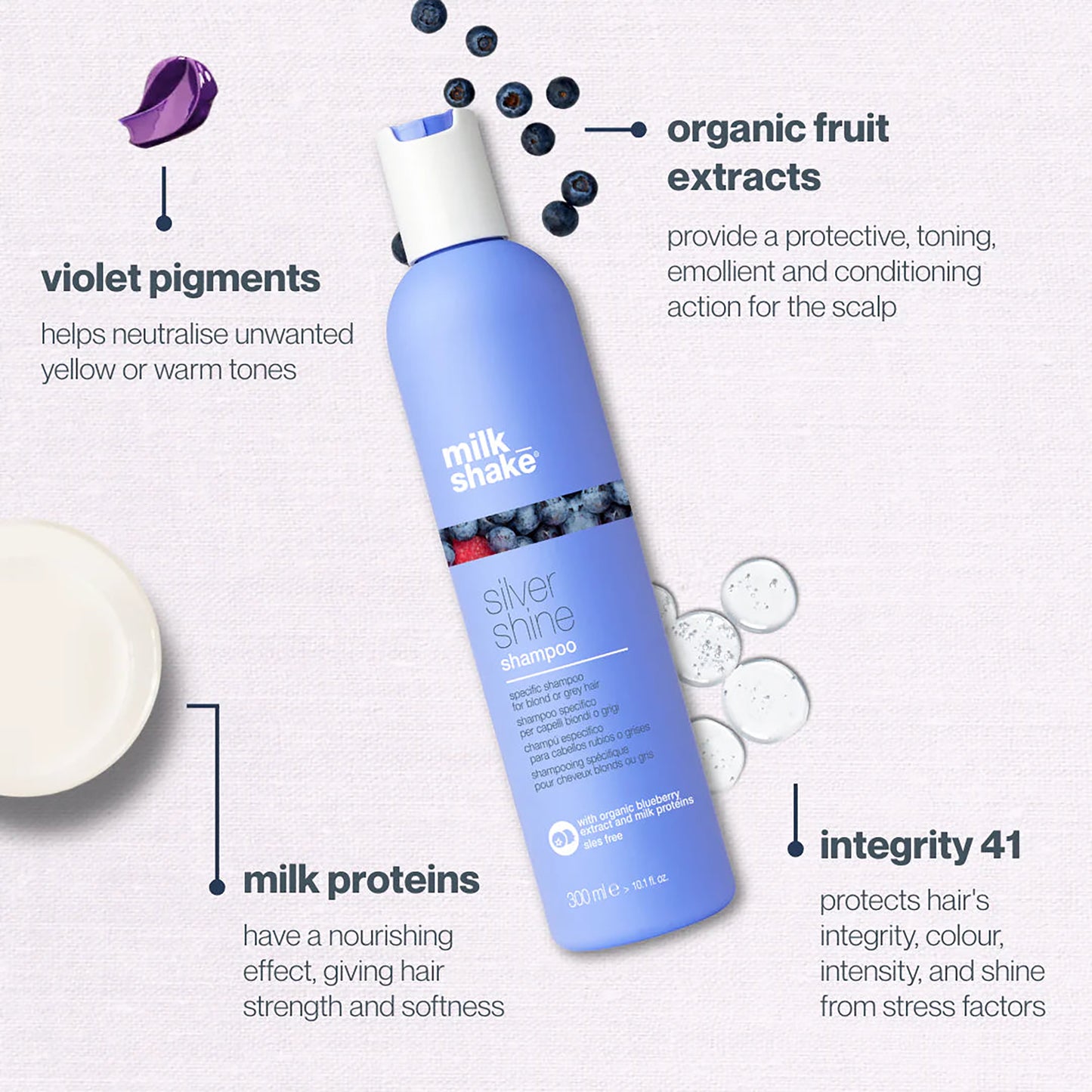 milk_shake Mini 50ml Silver Shine Shampoo 50ml