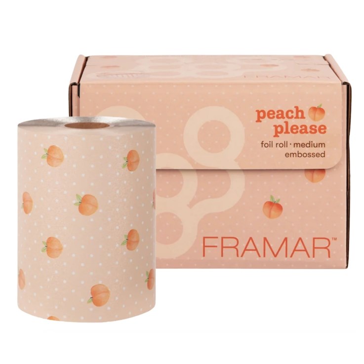 Framar Peach Please Embossed Hair Foil Roll - 320ft