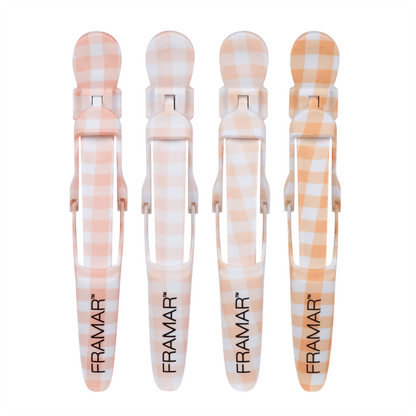 Framar Peach Please Gator Grips Hair Sectioning Clips - 4 Pack
