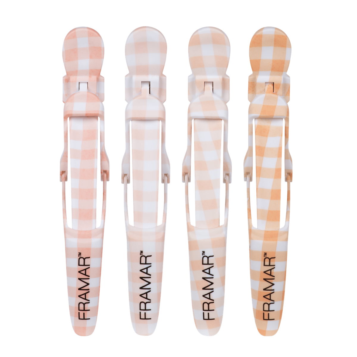 Framar Peach Please Gator Grips Hair Sectioning Clips - 4 Pack