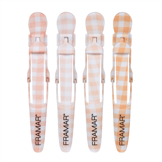 Framar Peach Please Gator Grips Hair Sectioning Clips - 4 Pack