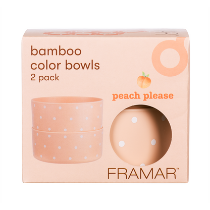 Framar Peach Please Bamboo Tint Bowls - 2 Pack