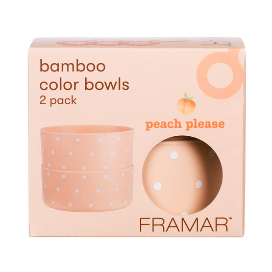 Framar Peach Please Bamboo Tint Bowls - 2 Pack
