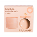 Framar Peach Please Bamboo Tint Bowls - 2 Pack
