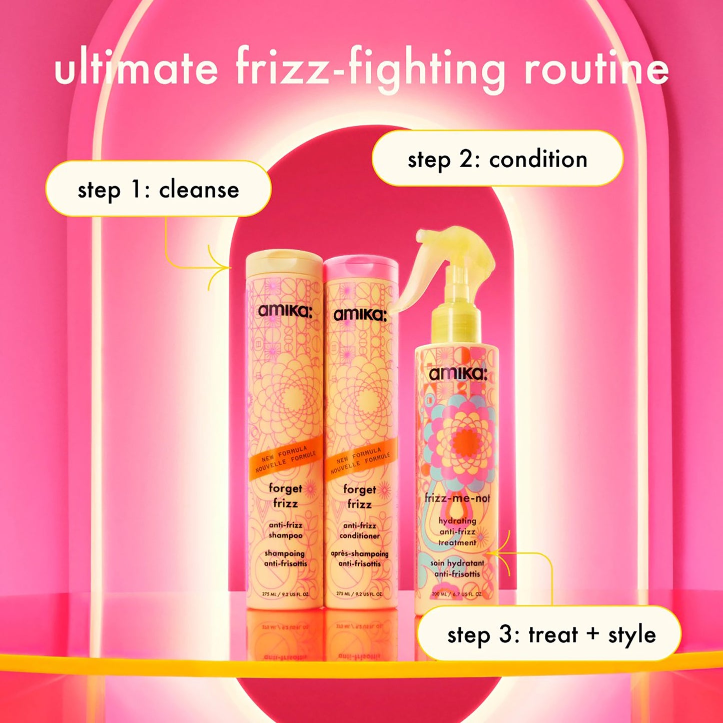 amika FORGET FRIZZ  shampoo 275ml