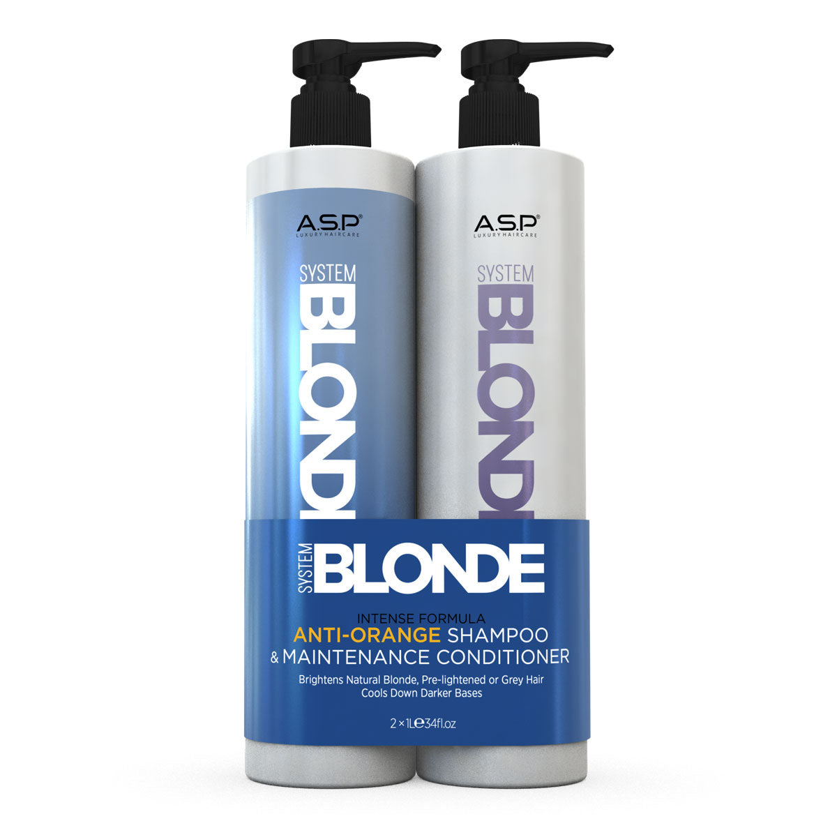 Affinage System Blonde Anti-Orange Shampoo & Conditioner Duo - 1 Litre