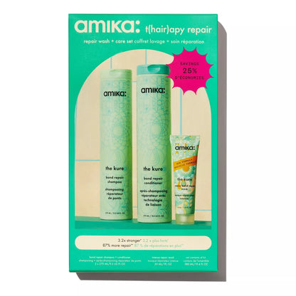 Amika T(Hair)Apy Repair Wash + Care Set