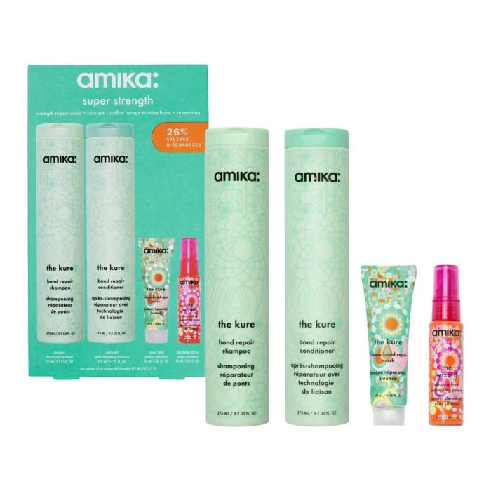 Amika Super Strength Repair Wash + Care Set