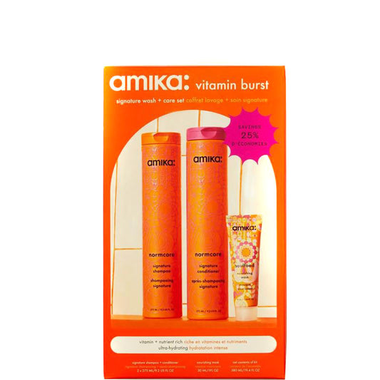 Amika Vitamin Burst Signature Wash + Care Hair Set
