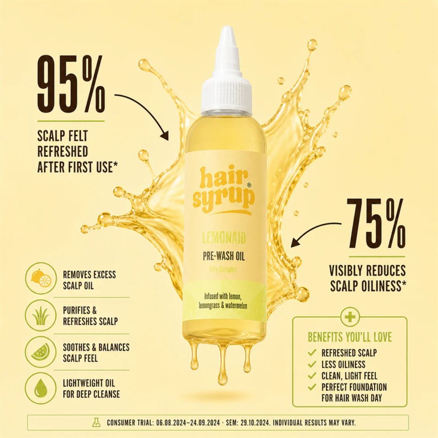 Hair Syrup Lemon Aid Pre Wash Oil 100ml