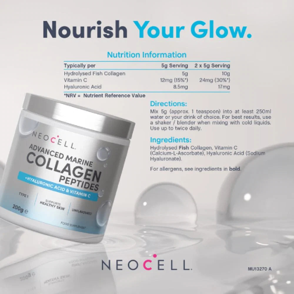 NeoCell Advanced Marine Collagen Peptides Powder 200g