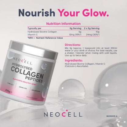 NeoCell Hydrolysed Collagen Peptides Powder 200g