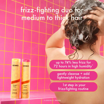 amika Forget Frizz Anti Frizz Shampoo 1L