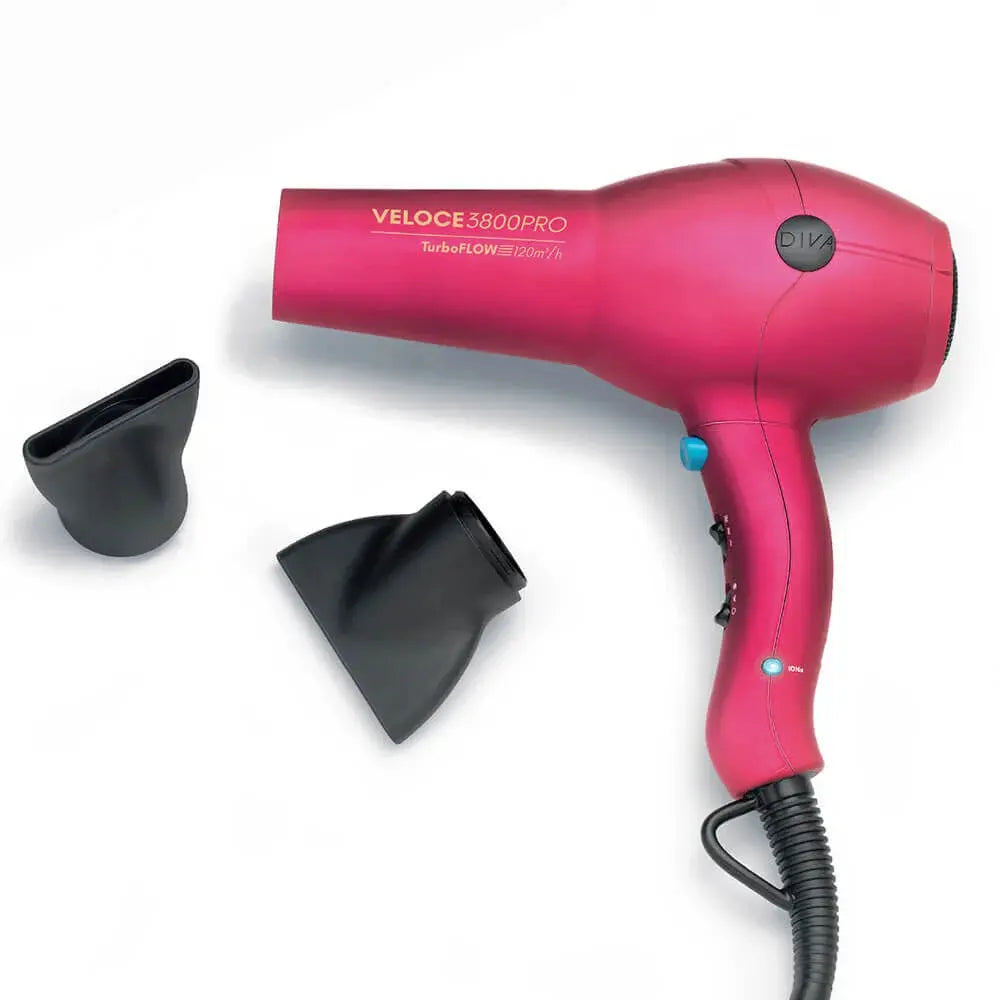 Diva Edit Veloce 3800 Pro Hair Dryer - Pink