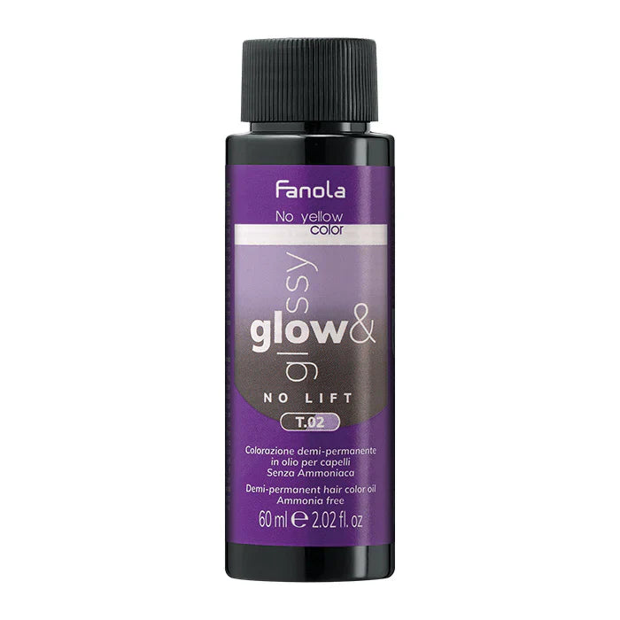 Fanola Glow and Glossy Ammonia-Free Semi-Permanent Toner -T.02 - 60ml