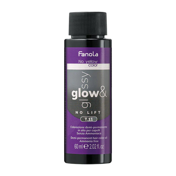 Fanola Glow and Glossy Ammonia-Free Semi-Permanent Toner -T.11 - 60ml