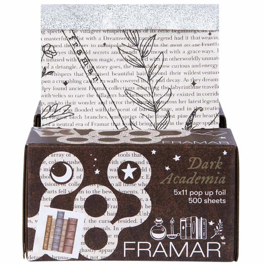 Framar Dark Academia Pop-Up Hair Foil Sheets, 5x11'', Pack of 500